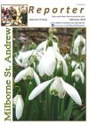 Front cover of the February edition showing a picture of Snowdrops